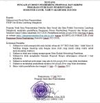 Permohonan Dosen Pembimbing Tugas Akhir Semester Ganjil 2025/2026